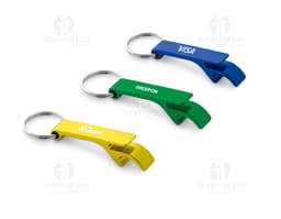 Chaveiro de metal abridor - Prático e durável, ideal para sua rotina diária. O chaveiro possui design elegante em metal