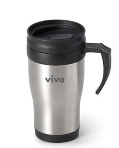 Caneca de metal resistente e brilhante para apreciar seu café com estilo. Perfeita para quem busca qualidade e durabilidade.