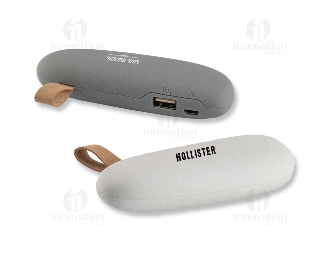 Bateria portátil para dispositivos eletrônicos. Mantenha seu equipamento sempre carregado com essa bateria prática e moderna.
