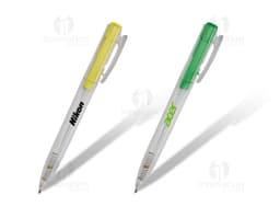 Caneta plástica transparente para escrita suave e precisa. Ideal para uso no escritório, na escola ou em casa. Equipamento de
