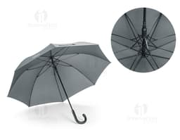 Guarda-chuva preto de alta qualidade para proteção contra a chuva. Design elegante e resistente, ideal para dias chuvosos ou