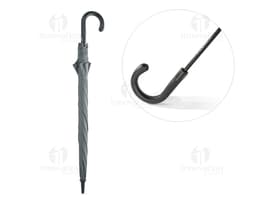 Guarda-chuva preto para proteção em dias chuvosos. Acessório de moda ideal para proteger contra chuva e sol. Modelo