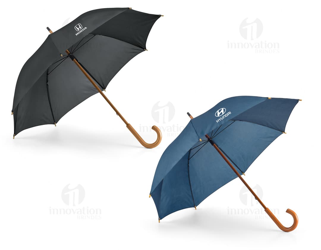 Guarda-chuva preto em nylon - Proteção e estilo em dias chuvosos! Acessório essencial para se manter seguro e seco, com