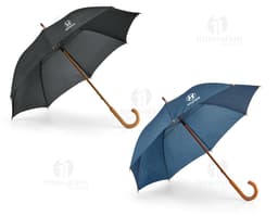 Guarda-chuva preto em nylon resistente - Proteção contra chuva e sol. Acessório essencial para qualquer estação, oferecendo