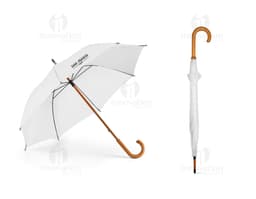 Guarda-chuva preto para proteção contra chuva e sol. Acessório de moda e segurança em um design moderno e atrativo. Ideal