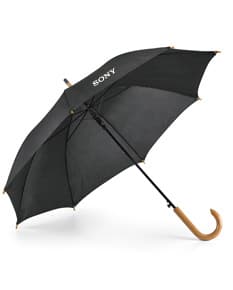 Guarda-chuva preto de nylon, acessório fashion e protetor para dias chuvosos. Proteção contra o tempo, seguro e elegante. Ideal para negócios e estações chuvosas. Não deixe de garantir o seu!