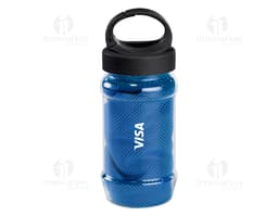 Kit contendo uma toalha e garrafa de água, ideal para te acompanhar em todas as atividades do dia a dia. Mantenha-se