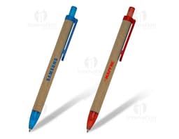 Caneta Ecológica de Papelão - Ideal para escrita e desenho, esta caneta sustentável é feita de papelão reciclado. Perfeita