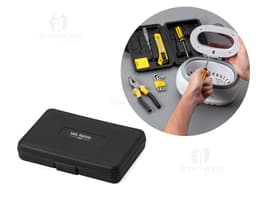 Kit de ferramentas composto por 11 peças essenciais para resolver qualquer problema tecnológico. Com design moderno e