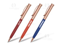 Caneta semimetal ideal para uso escolar e escrita no escritório. Com ponta resistente e tinta de alta qualidade, garantindo