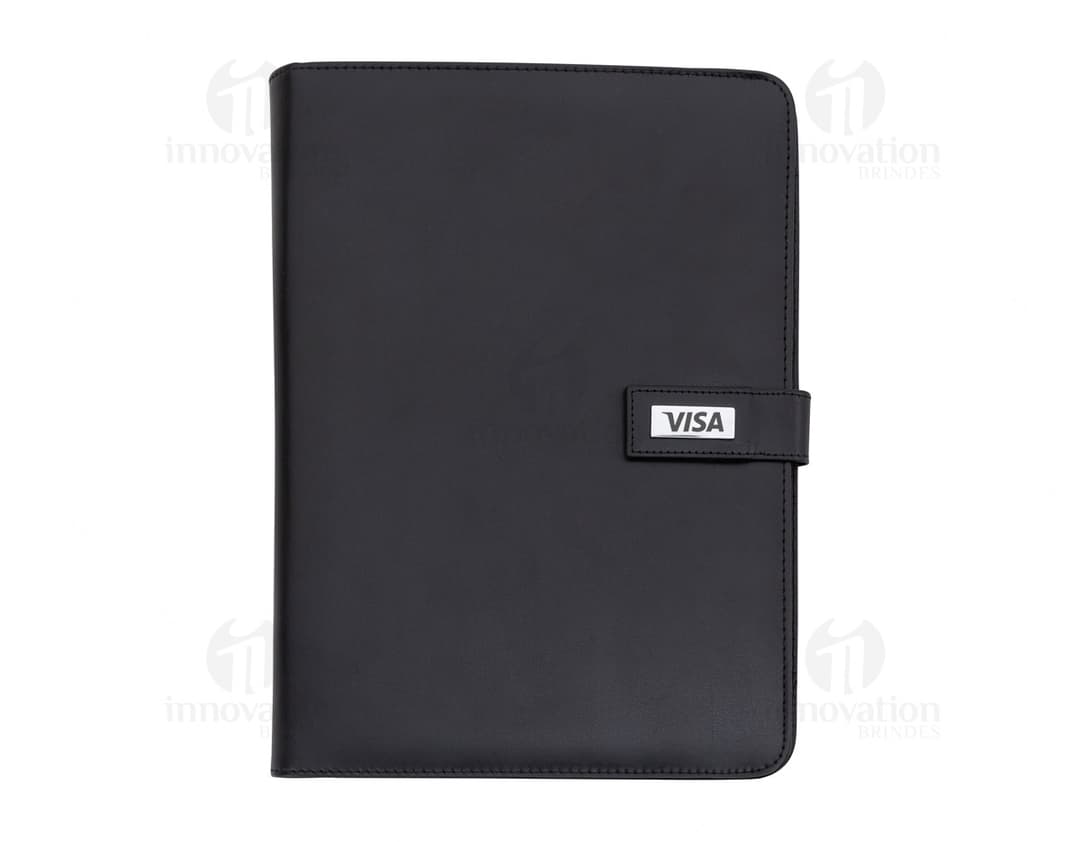 Pasta de convenção, ideal para organizar seus documentos de forma prática e elegante. Perfeita para reuniões de negócios e