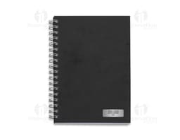 Caderno de couro em espiral para armazenar documentos e anotações. Perfeito para uso educacional ou profissional. Produto