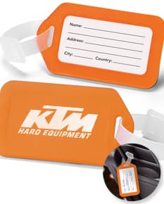 Identificador de bagagens para viagens com segurança e estilo. Nunca mais confunda sua mala com a de outra pessoa. Feito em