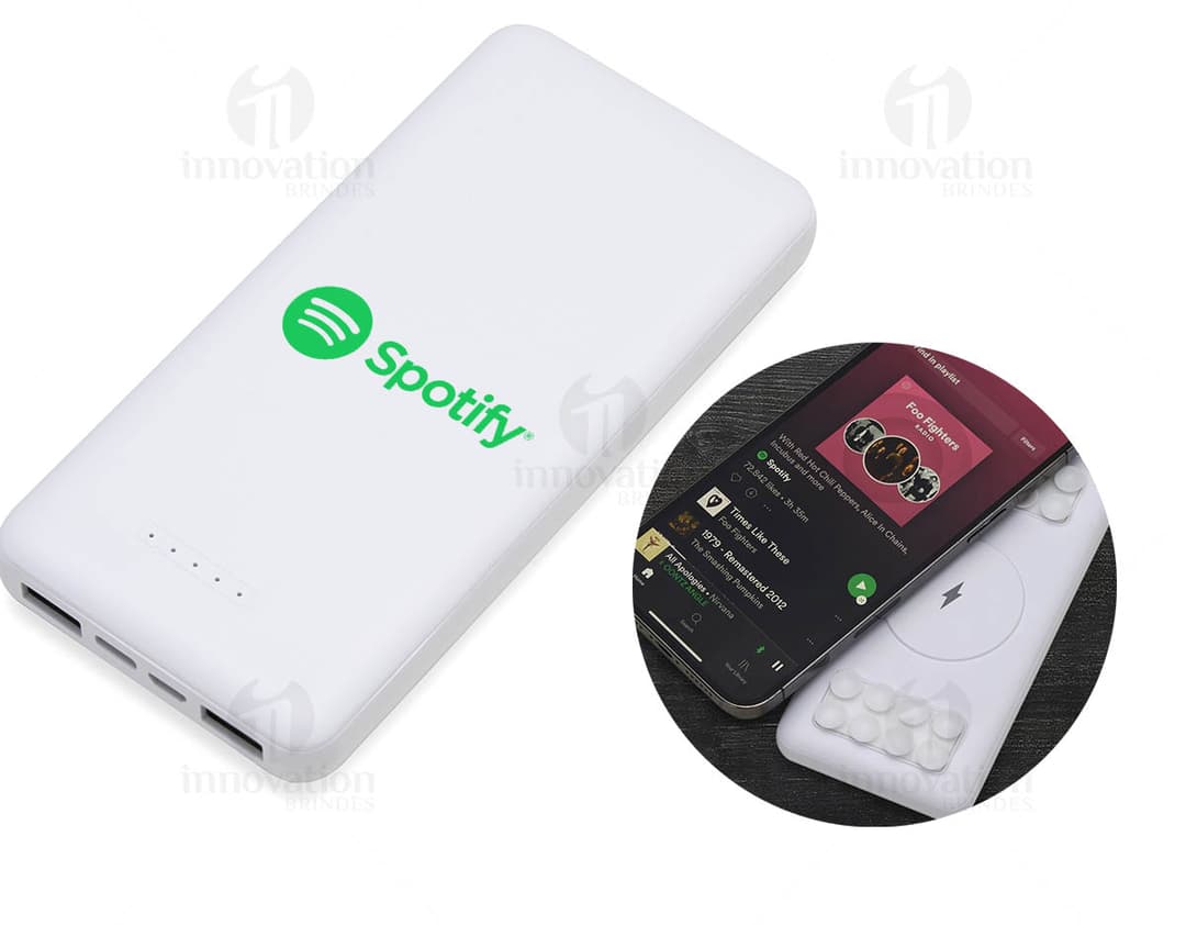 Carregador portátil de indução - Tecnologia wireless para carregar seu celular em qualquer lugar. Conexão rápida e prática