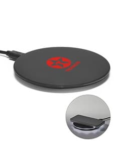 Carregador wireless rápido em ABS preto para dispositivos eletrônicos, tecnologia moderna, wireless, preto e portátil.
