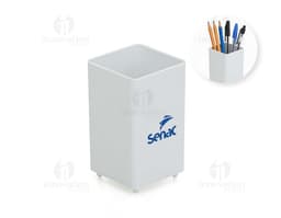 Porta Caneta Plástico em cores vibrantes, ideal para armazenar lápis, canetas, crayons e outros materiais de escrita e