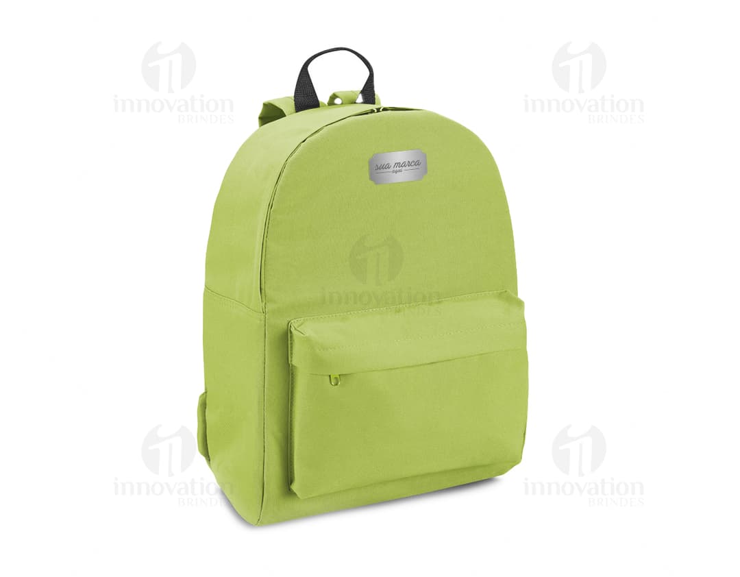 Mochila de couro preta moderna para viagem e negócios. Elegante e espaçosa, perfeita para armazenar seus pertences com