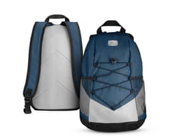 Mochila em couro elegante e clássica, ideal para o dia a dia. Com alças ajustáveis e detalhes em nylon, é perfeita para quem