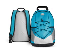 Mochila em couro marrom elegante com alça e zíper. Ideal para uso casual ou clássico, é uma escolha fashion e prática para