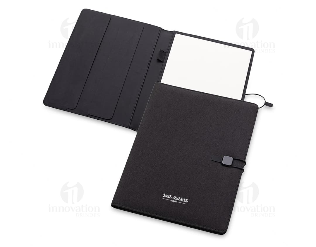 Pasta executiva de couro para laptop, perfeita para os negócios. Ideal para manter seus documentos organizados no escritório