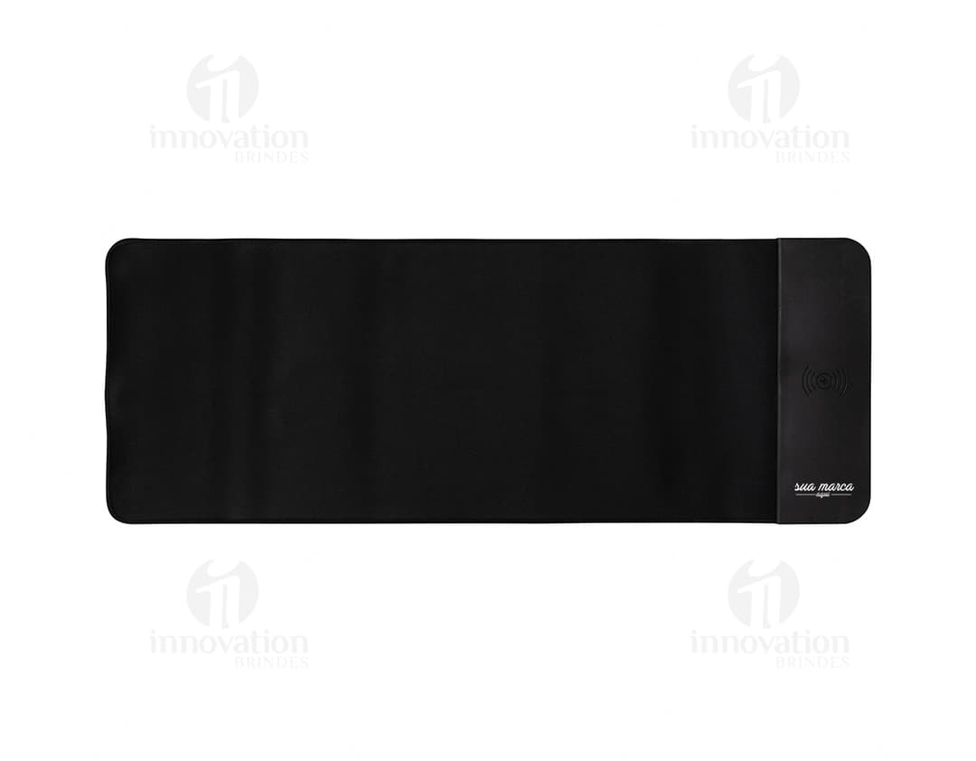 Desk pad com carregamento por indução - Modelo moderno para seu escritório! Organize seu espaço com praticidade e estilo.
