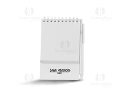 Bloco de anotações com caneta: perfeito para organizar suas ideias e tarefas diárias. Prático, design clean e elegante. Ideal