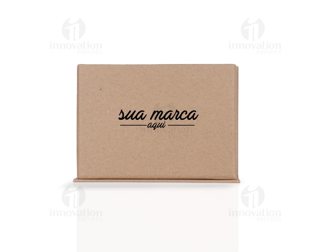 Bloco de Anotações em Papel Kraft Reciclado - Perfeito para organizar suas ideias e lembretes de forma sustentável. Ideal