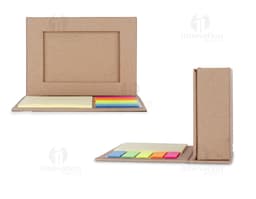 Bloco de anotações com embalagem de papelão perfeito para organizar suas tarefas diárias. Ideal para presentear ou para uso
