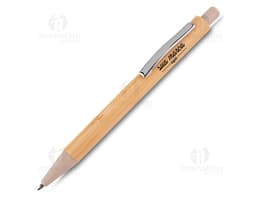 Caneta de bambu: ideal para escrita suave e confortável. Feita de material sustentável, perfeita para uso escolar, no