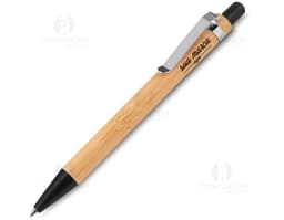 Caneta de bambu ideal para escrita suave e confortável. Feita com material sustentável, perfeita para momentos de estudo ou