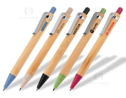 Caneta de bambu sustentável para escrita suave e precisa. Ideal para uso escolar, no escritório ou em casa. Feita de bambu e