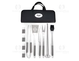 Kit churrasco 17 peças para churrasqueiros modernos e apaixonados por tecnologia. Este conjunto incrível é portátil, seguro e