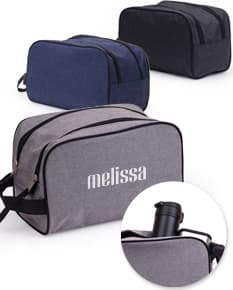 Necessaire de Couro Clássica e Elegante para Viagem e Shopping. Bolsa de luxo, moderna e retrô, com alça e fecho. Ideal para