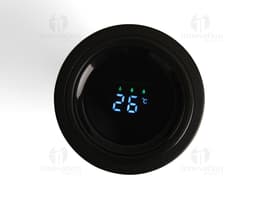 Caneca térmica 500ml com display LED, ideal para manter sua bebida quente por mais tempo. Design contemporâneo, feito em