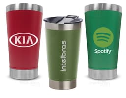 Copo Térmico 500ml com Abridor, perfeito para manter suas bebidas quentes ou geladas por mais tempo. Feito em material