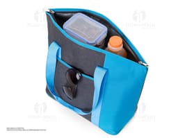 Bolsa térmica de 15 litros em couro elegante e luxuoso, perfeita para manter suas bebidas e alimentos frescos em grande