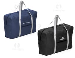 Bolsa de Viagem Dobrável em Couro Nylon - Ideal para suas aventuras! Com alça ajustável e zíper, essa bolsa prática e fashion