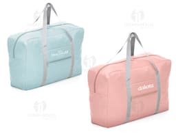 Bolsa de viagem dobrável em couro sintético elegante e prática. Perfeita para suas aventuras, seja em um passeio de barco ou