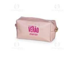 Nécessaire PU Impermeável - Ideal para guardar seus objetos pessoais com estilo e praticidade. Fabricado em material de alta