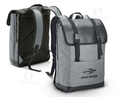 Mochila para notebook em couro moderna e clássica, perfeita para viagens e trabalho. Com alça ajustável, zíper e bolsos