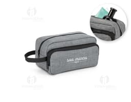 Nécessaire de Couro para Viagem - Organize e transporte seus pertences com segurança e estilo. Feito em couro preto de alta