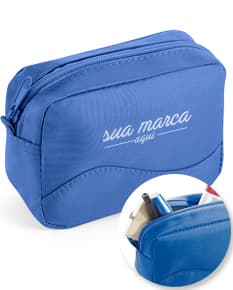 Necessaire de Couro Preto para Viagem - Prática e Elegante. Ideal para Armazenar seus Itens de Higiene Pessoal com Estilo e Organização. Adquira já a Sua!