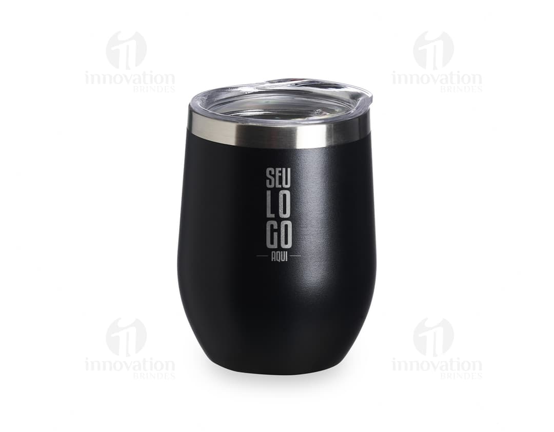 Copos de Inox 320ml - Ideais para armazenar líquidos, esses copos de metal são duráveis e modernos. Perfeitos para manter