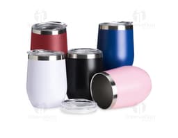 Copo Inox 320ml - Armazene suas bebidas com segurança nesse copo de metal brilhante e durável. Ideal para conservar líquidos