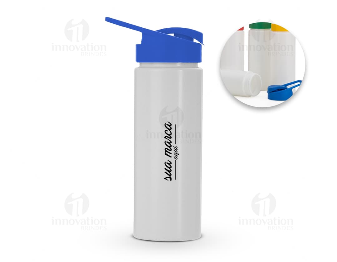 Squeeze Plástico 550ml - Garanta sua hidratação diária com este squeeze de 550ml em plástico resistente. Perfeito para levar