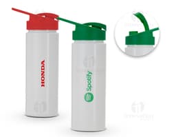 Squeeze plástico 550ml, perfeito para se manter hidratado onde quer que você vá. Feito de material durável e leve, ideal para