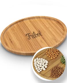 Petisqueira de bambu 30 x 30: perfeita para servir seus petiscos favoritos com estilo e sustentabilidade. Feita de bambu de alta qualidade, ideal para refeições saudáveis e deliciosas. Adquira já a sua!