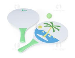 Golfer player kit frescobol mdf - Desfrute do verão com estilo e diversão! Um conjunto completo de frescobol em MDF com