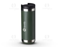 Copo Térmico 550ml de alta qualidade em metal prateado, ideal para manter sua bebida na temperatura perfeita por mais tempo.