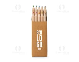 Caixa com 10 mini lápis de cor - a solução ideal para os amantes da arte e da criatividade! Perfeitos para desenhos